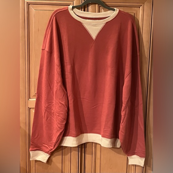 NWOT Free People Classic Crew Colorblock Sweatshirt - Picture 6 of 14